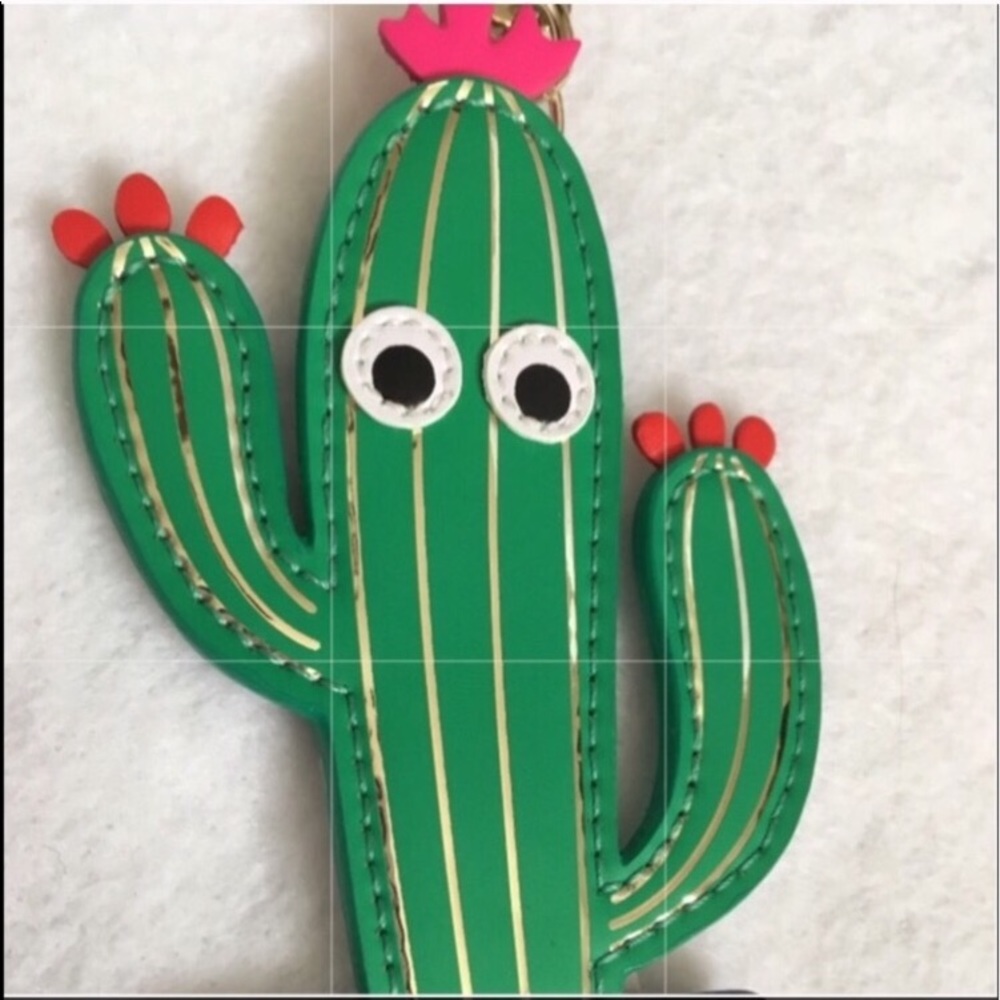 JUST 1 LEFT🌵KATE SPADE CACTUS🌵KEYRING/FOB BNWT - Picture 2 of 7